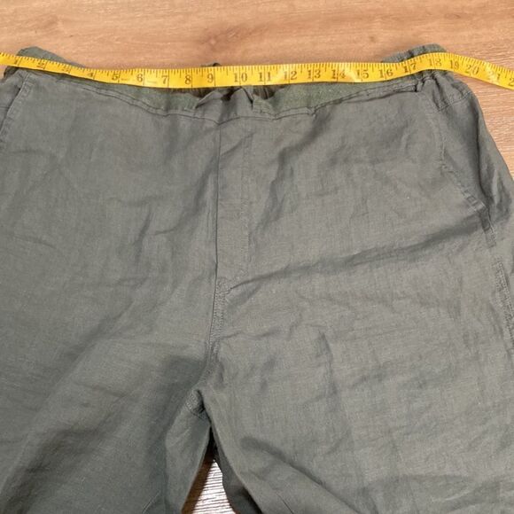 Orvis army, green linen drawstring pants, size extra large, new without tags - Picture 6 of 10